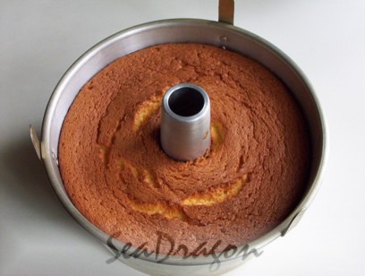 Orange Chiffon Cake using bread flour