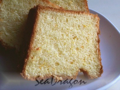 Orange Chiffon Cake using bread flour