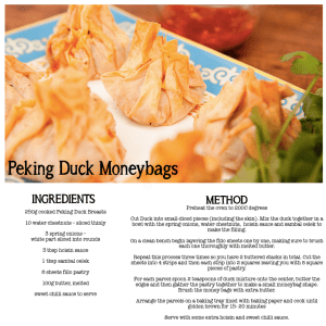 Peking Duck Moneybags