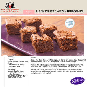 Black Forest Chocolate Brownies