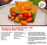 Couscous Crumbed Chicken with Tomato & Basil Salad (Adam Swanson)