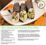 Spicy Cashew and Avocado Sushi Rolls (Zoe Bingley-Pullin)