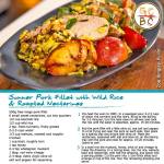 Summer Pork Fillet with Wild Rice and Roasted Nectarines (Zoe Bingley-Pullin)