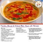 Tomato, Quinoa and Kidney Beans Soup with Harissa (Zoe Bingley-Pullin)
